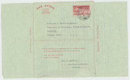Aérogramme Irlande Pour  L'Indiana U.S.A . 1964 - Postwaardestukken