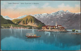 Isola Superiore E Baveno, Lago Maggiore, 1925 - Cesare Capello Cartolina - Other & Unclassified