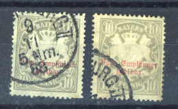 Allemagne  -  Bavière  -  Taxe  :  Mi  12B X-y  (o)  Papier Blanc Et Jaune - Used