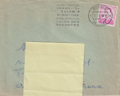 FT 76 . Belgique . Bruxelles . Affranchissement . Vakanine . Salon . 15 01 1969 . - Targhette