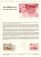 - Document Premier Jour PIERRE BONNARD (1867-1947) : Coin De Salle à Manger Au Cannet - PARIS 14.4.1984 - - Impressionisme