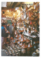 SOUVENIR DU MARROC.- ECHOUPE DU MARCHAND DE POTERIES.- DANS LES SOUKS.- ( MARRUECOS ) - Andere & Zonder Classificatie