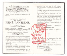 DP René Janssens ° Stekene 1896 † 1957 X Idonie Van Waes // Heirwegh - Images Religieuses