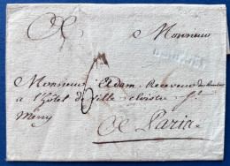 Lettre Sans Texte Marque à Sec De BOURGES Pour PARIS - 1701-1800: Precursori XVIII