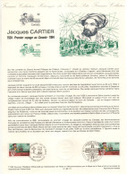 - Document Premier Jour JACQUES CARTIER - Emission Commune FRANCE / CANADA 20.4.1984 - - Explorers