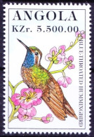 Angola 1996 MNH, Birds, Blue-Throated Hummingbird (Lampornis Clemenciae) - Colibris