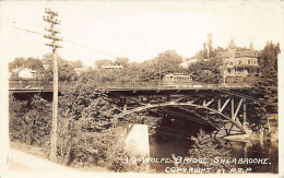Canada - SHERBROOKE (QC) Wolfe Bridge - REAL PHOTO - Publ. A. Z. Pinsonneault 39 - Sherbrooke