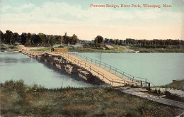 Canada - WINNIPEG (MB) Pontoon Bridge, River Park - Publ. Valentine & Sons  - Winnipeg