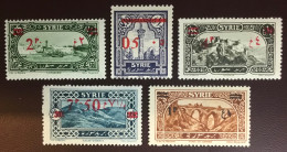 Syria Syrie 1928 - 1930 Surcharges Y&T 188-191 & 199 MLH - Neufs