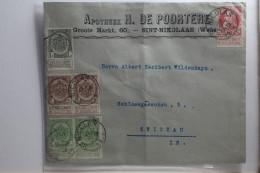 Belgien Auf Brief Als Mischfrankatur Von 1898 #BA417 - Otros & Sin Clasificación