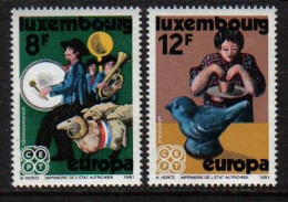Luxemburg 1981 Europa Folklore Y.T. 981/982  ** - Unused Stamps