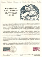 - Document Premier Jour LE MONASTÈRE DE LA GRANDE CHARTREUSE 1084-1984 - - Abbayes & Monastères