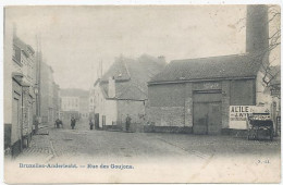 CPA CARTE POSTALE BELGIQUE BRUXELLES-ANDERLECHT RUE DES GOUJONS  AVANT 1905 - Anderlecht