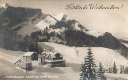 CHRISTMAS, HOLIDAY, CELEBRATION, ARCHITECTURE, MOUNTAIN, SANTIS, SWITZERLAND, POSTCARD - Autres & Non Classés