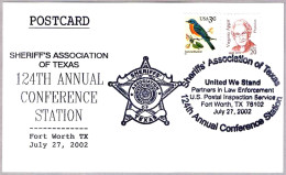 SHERIFF'S ASSOCIATION OF TEXAS - 124th Annual Conference. Fort Worth TX 2002 - Policia – Guardia Civil