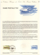 - Document Premier Jour LA RAME POSTALE TGV - LYON 8.9.1984 - - Treni