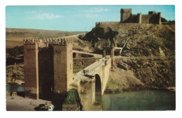 ESPAÑA // TOLEDO // PUENTE DE ALCÁNTARA Y CASTILLO DE SAN SERVANDO // 1960 - Toledo