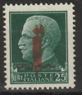 ITALY - 1944 Imperial CMI 25c Green - Nuevos