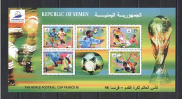 Yemen1998- FIFA WORLD CUP - FRANCE 98 M/Sheet - 1998 – Frankrijk