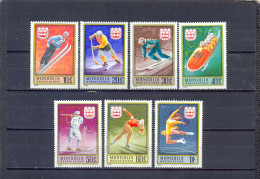 MONGOLIA - MNH - OLYMPIC GAMES INNSBRUCK 1964. -  MI.NO.975/81 - CV = 3,0 € - Hiver 1964: Innsbruck