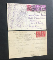 6 France Different Post Cards All Sent To England See - Nord-Pas-de-Calais