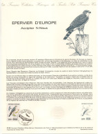 - Document Premier Jour Les Rapaces : L'EPERVIER D'EUROPE - PARIS 22.9.1984 - - Aquile & Rapaci Diurni