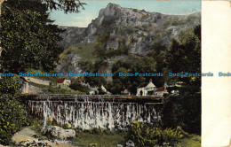 R042359 The Waterfall. Cheddar. Mirror. 1908 - Monde