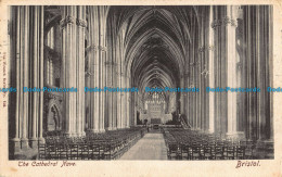 R042377 The Cathedral Nave. Bristol. Wrench. No 756. 1907 - Monde