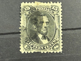 USA Lincoln Mit  Waffeleinpressung Mi - Nr. 22 W Gestempelt . - Used Stamps