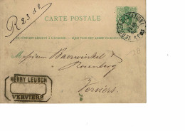 BELGIQUE Carte POSTALE  N° 13B - 1869-1883 Leopold II