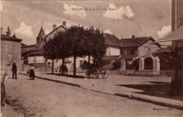 CPA 71 Saône Et Loire - MELAY - La Place - Sonstige & Ohne Zuordnung