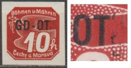 14/ Pof. OT 1, Overprint Flaw, Stamp Position 33, Print Plate 2-39 - Ongebruikt