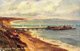 R042824 Bournemouth Pier From The West Cliff. 1911 - World