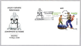 Deportes Tradicionales - LEVANTAMIENTO DE PIEDRAS - Pais Vasco. FDC Madrid 2008 - Altri & Non Classificati