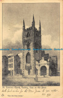 R042480 St. Lawrence Church. Reading From An Old Print. 1916 - World