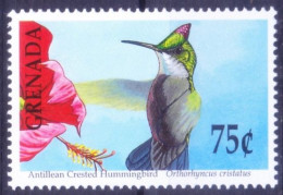 Grenada 1990 MNH, Antillean Crested Hummingbird, Birds - Colibris