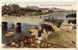 R042840 Bridge And Boating Lake. Skegness. 1937 - World