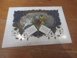 Porceleinkaart - Carte Porcelaine,Lith G Jacqmain, Gand, 14.50 Cm X 10.50 Cm - Porcelana