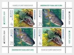 ROMANIA 2024 Europa CEPT. Underwater Fauna & Flora - Fine S/S (type I) MNH - Nuovi