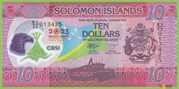 Voyo SOLOMON ISLANDS 10 Dollars 2023 P39 B227a SI/23 UNC Commemorative Polimer - Solomon Islands