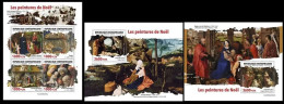 Central Africa  2023 Christmas Paintings. (633) OFFICIAL ISSUE - Religieux