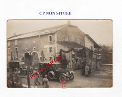 CP NON SITUEE-Animation-Autos-CARTE PHOTO Allemande-GUERRE 14-18-1 WK-MILITARIA- - War 1914-18