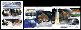 Central Africa  2023 Indian Chandrayaan-3 Landing On The Moon. (636) OFFICIAL ISSUE - Afrika