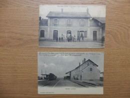 LOT DE 2 CPA BOYNES 45 LA GARE - Other & Unclassified