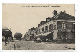 Chailly-en-Bière (77) : L'Hôtel Du Lion D'Or Route De Fontainebleau Env 1920 (animé)  PF. - Autres & Non Classés