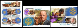 Central Africa  2023 155th Anniversary Of Paul Harris. (639) OFFICIAL ISSUE - Rotary, Lions Club