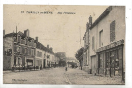 Chailly-en-Bière (77) : La Rue Principale Prise Du Magasin De Boulangerie Env 1920 (animé)  PF. - Autres & Non Classés