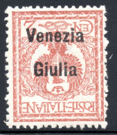 3068.1918 2 C. SC.N21a INVERTED OVERPR. MNH - Vénétie Julienne