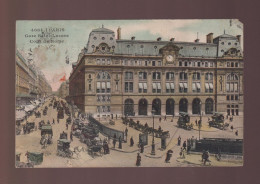 CPA - 75 - Paris - Gare Saint-Lazare - Cours De Rome - Colorisée - Animée - Circulée - Metro, Estaciones