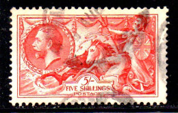 UK, GB, Great Britain, Used, 1934, Michel 187,height 22 1_2, George V, Seahorse, (M) - Gebruikt